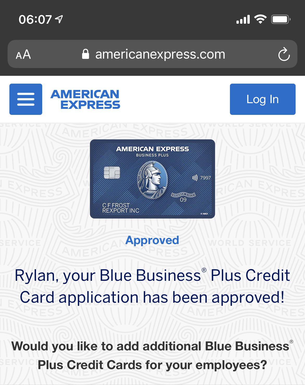 Amex Loans Business	Navigational